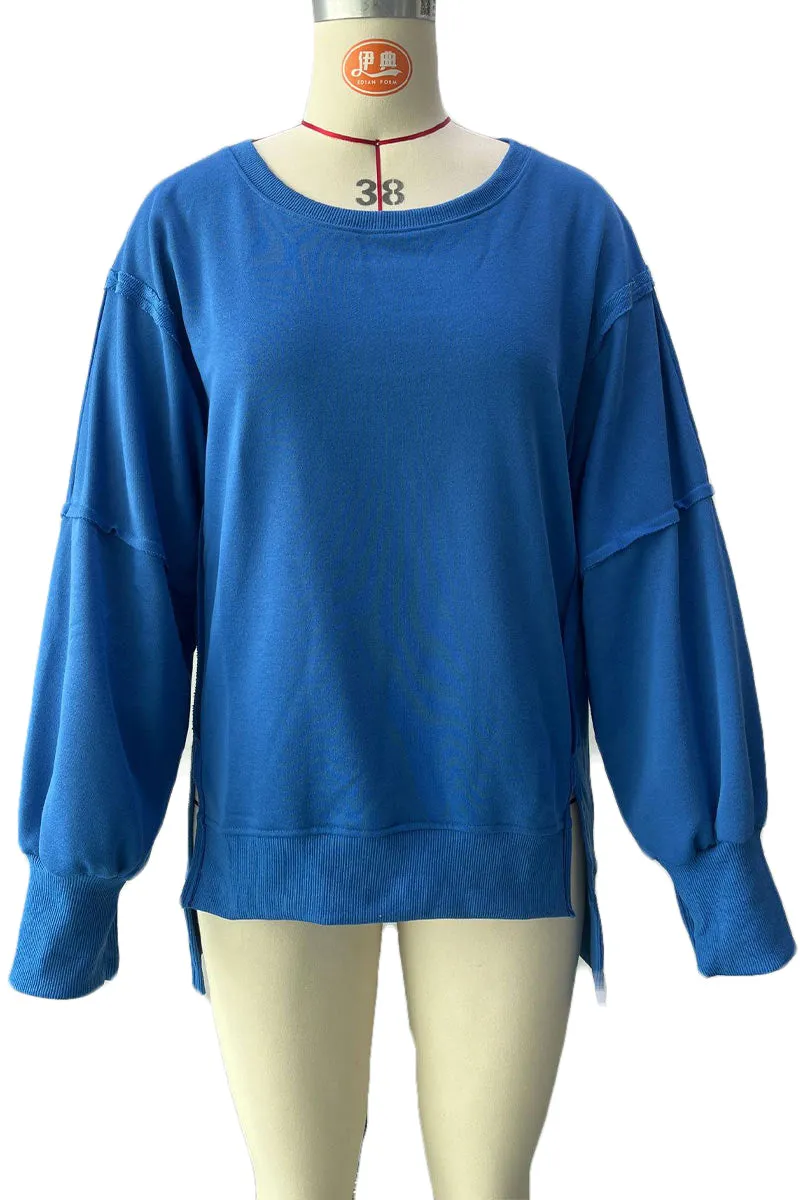 WJ0439 Oversized Roundneck Sweatshirt