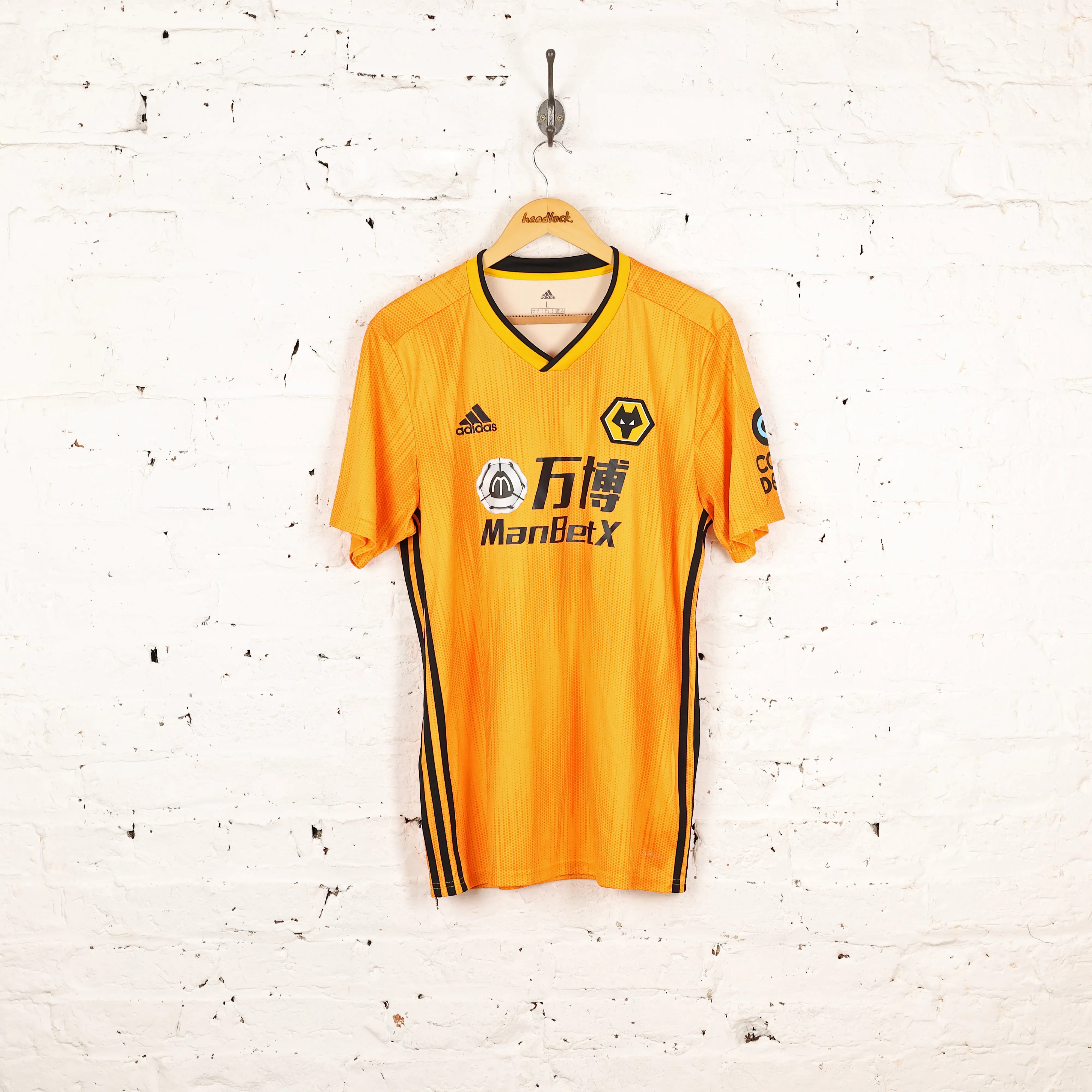 Wolverhampton Wanderers 2019 Adidas Home Shirt - Orange - L