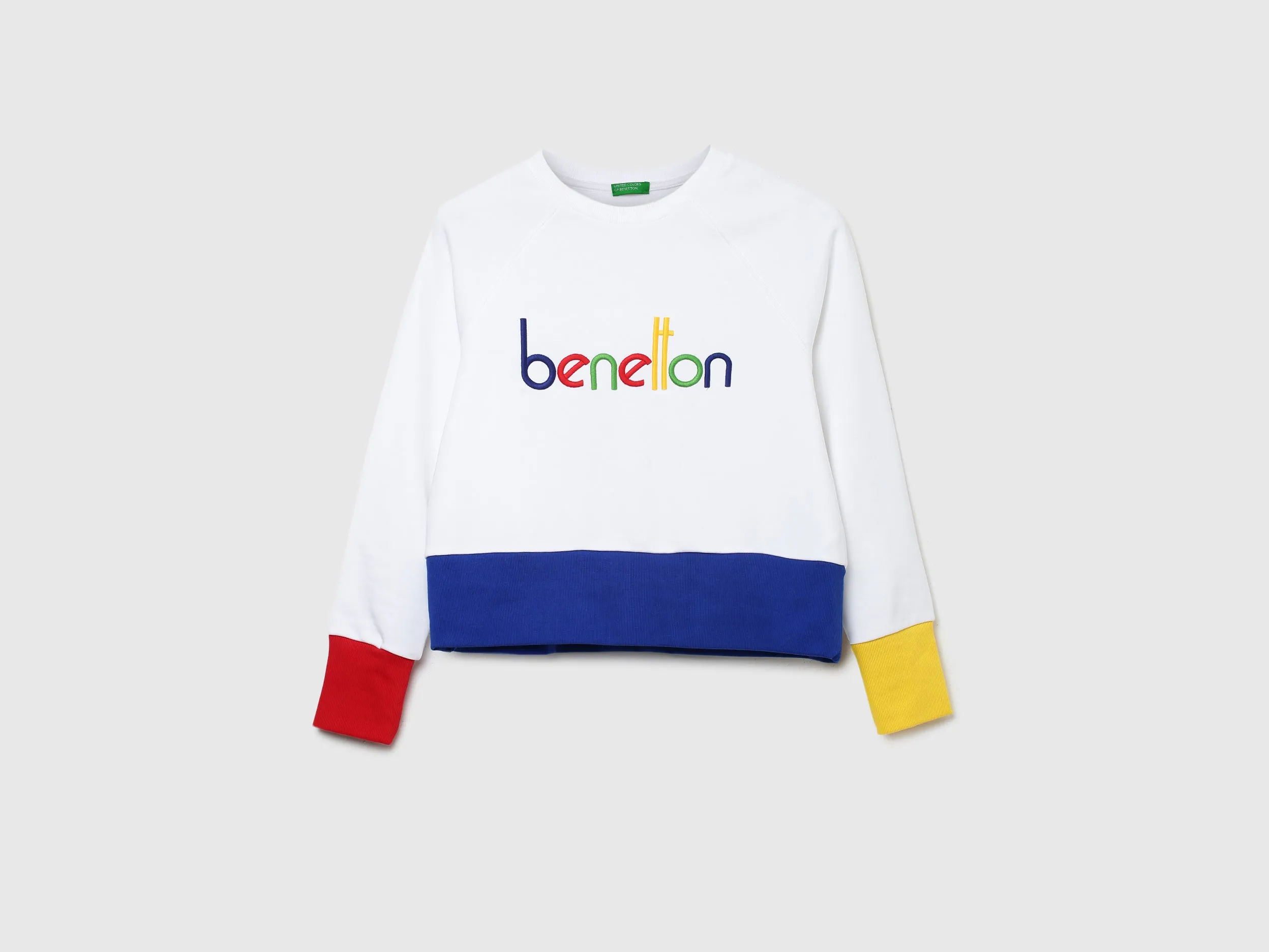 Women Embroidered Logo Round Neck Sweatshirt