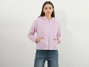 Women Solid Hooded Neck Sweatshirt