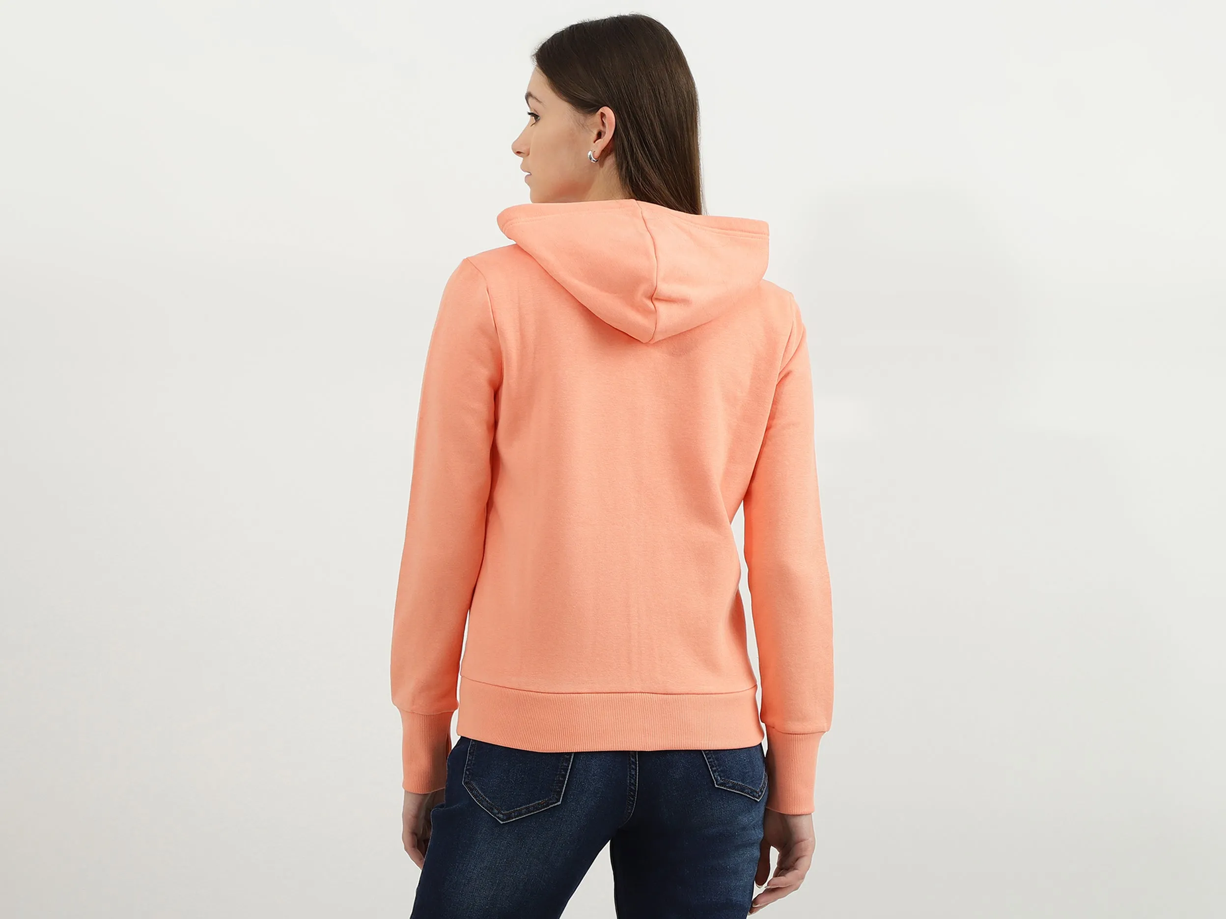 Women Typography Hooded Neck Sweatshirt