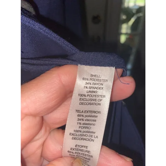 Women's Chico's Blue Military Style Blazer Size 1-6/8