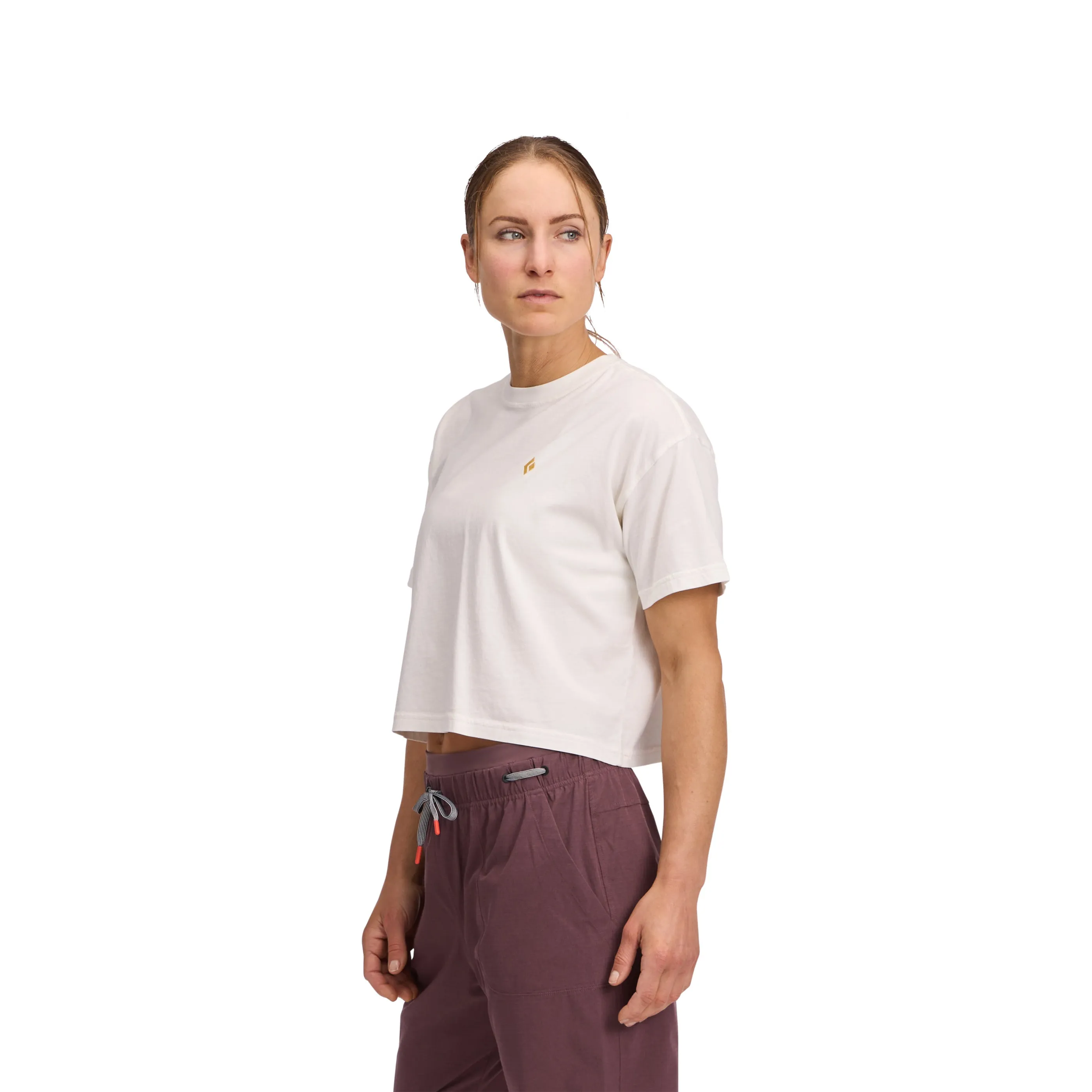 Women's Diamond Crop Short Sleeve Tee