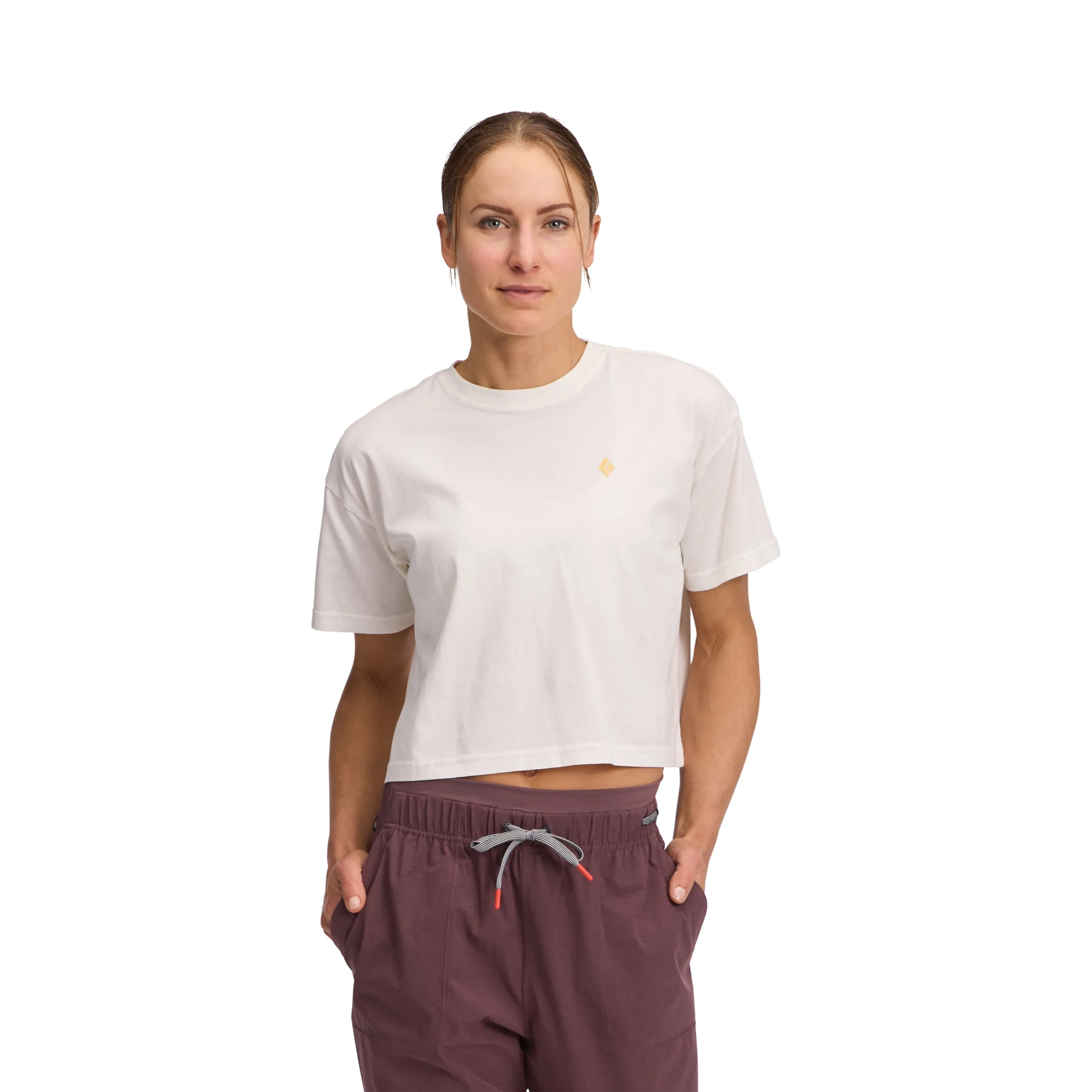Women's Diamond Crop Short Sleeve Tee