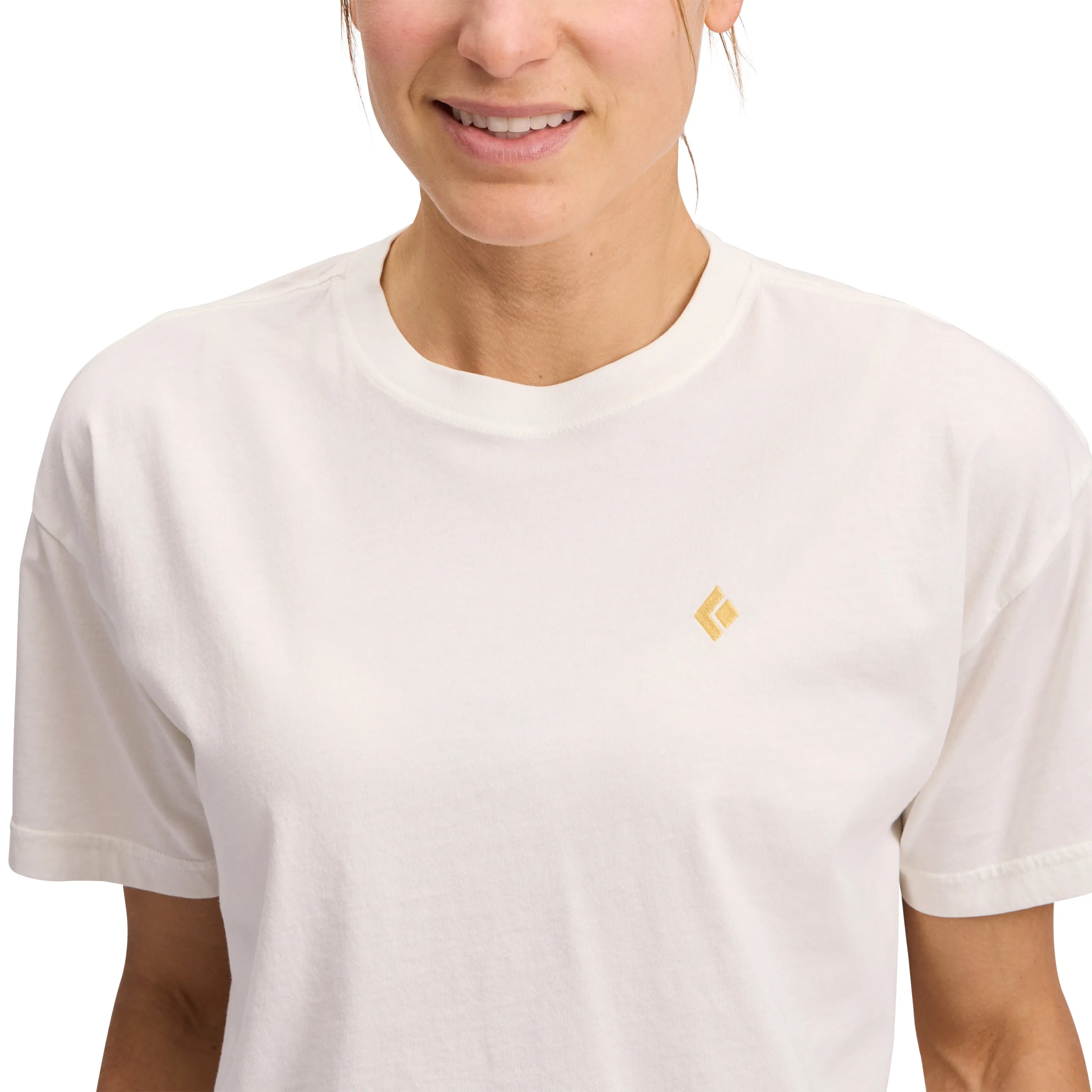 Women's Diamond Crop Short Sleeve Tee
