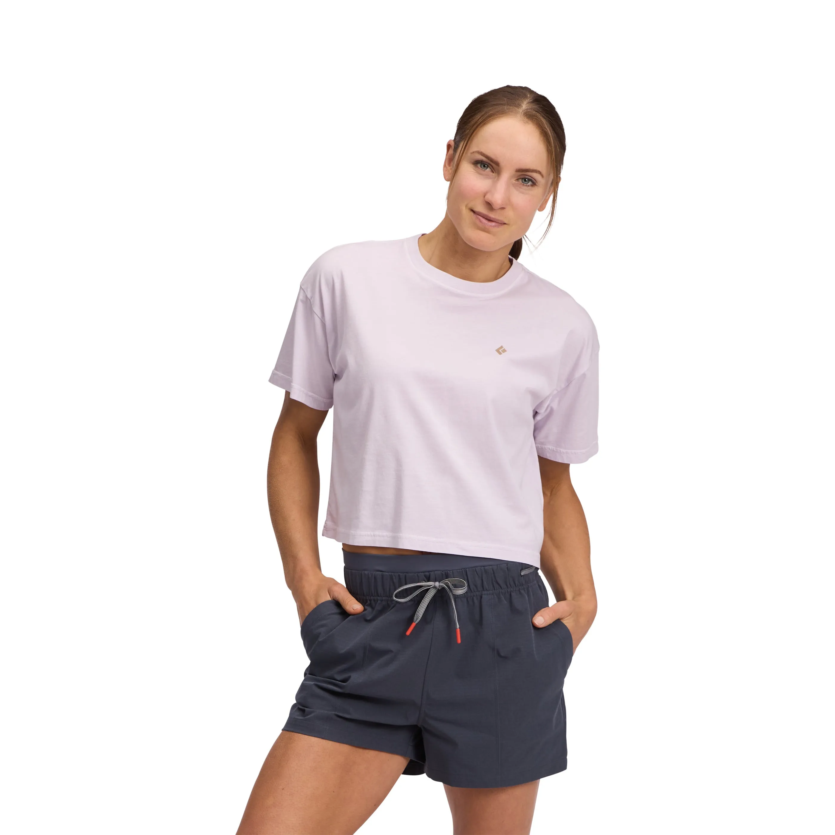 Women's Diamond Crop Short Sleeve Tee