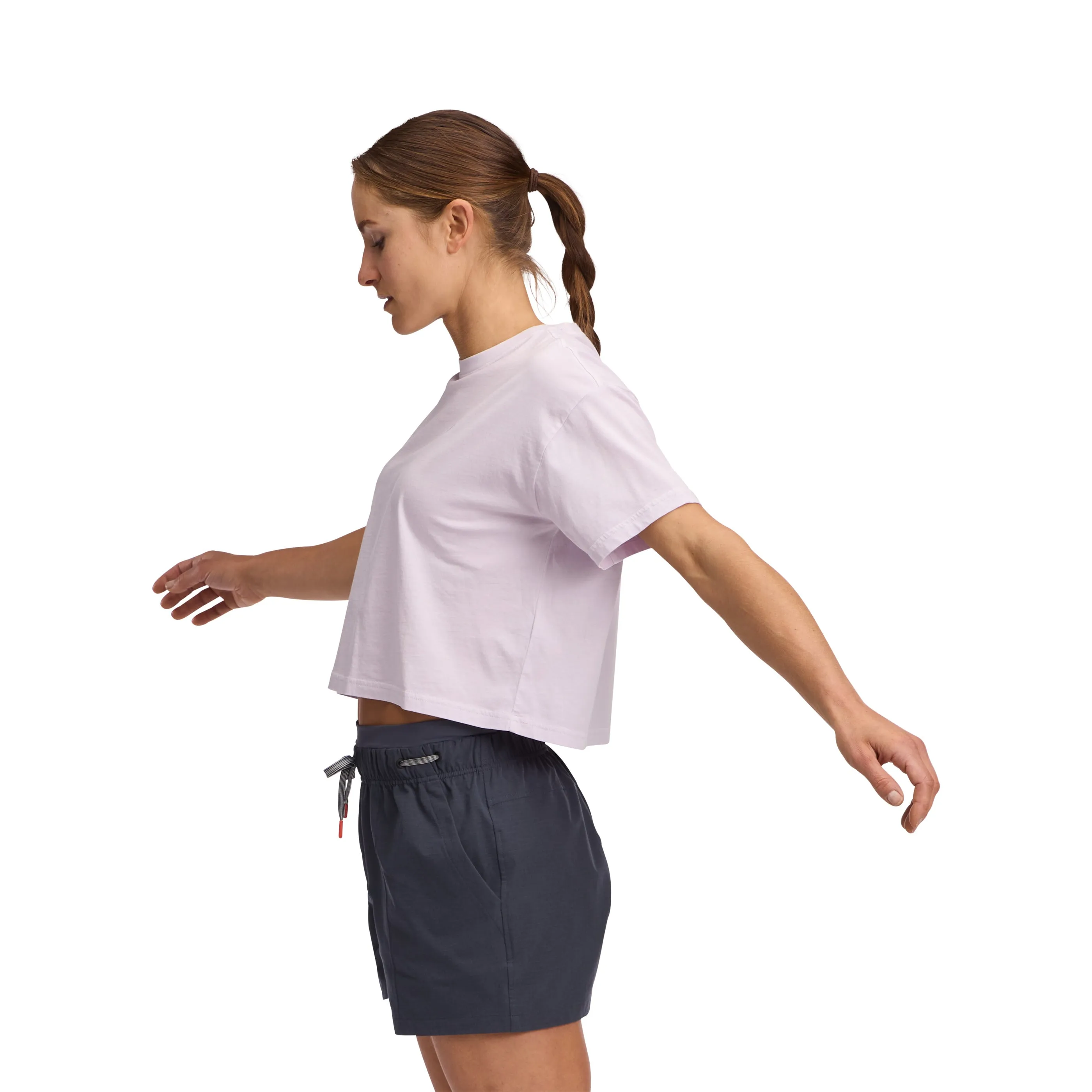 Women's Diamond Crop Short Sleeve Tee