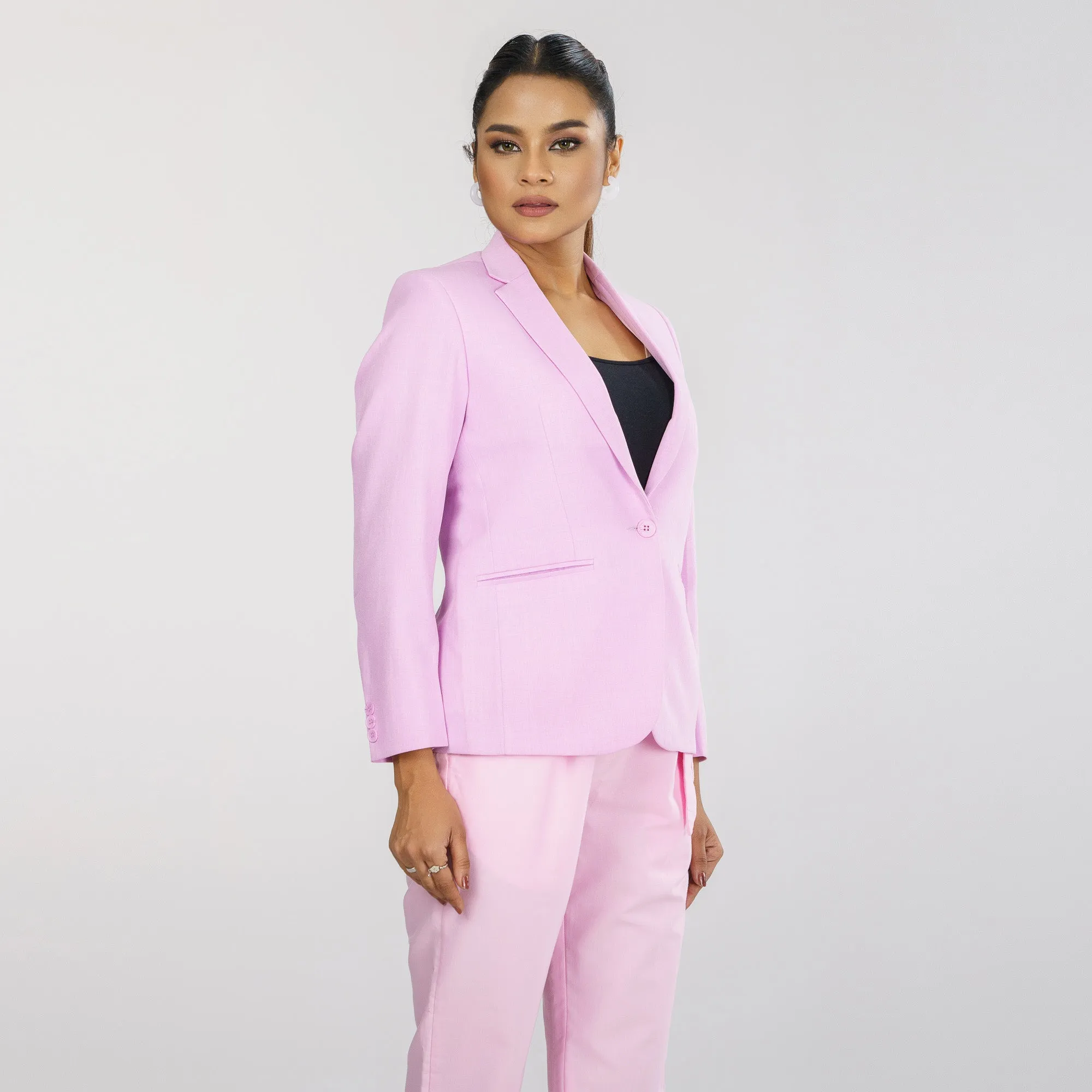 Womens Light Pink Blazer