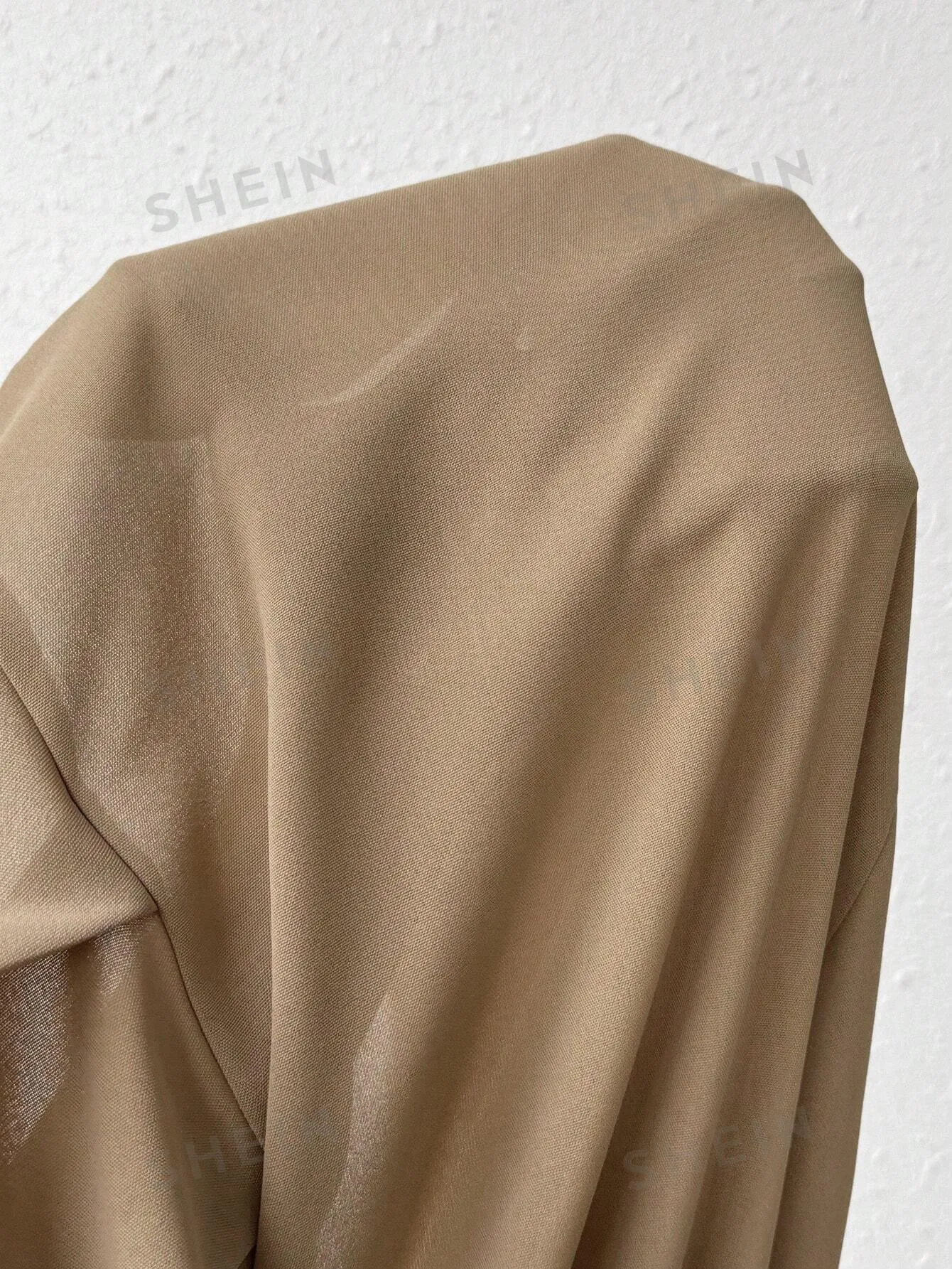 Women's Notched Lapel Single Breasted Pleated Blazer