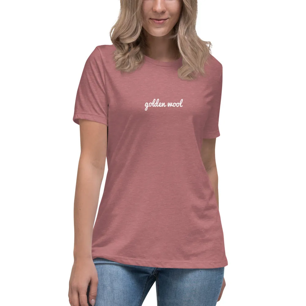 Women's Relaxed Golden Wool T-Shirt