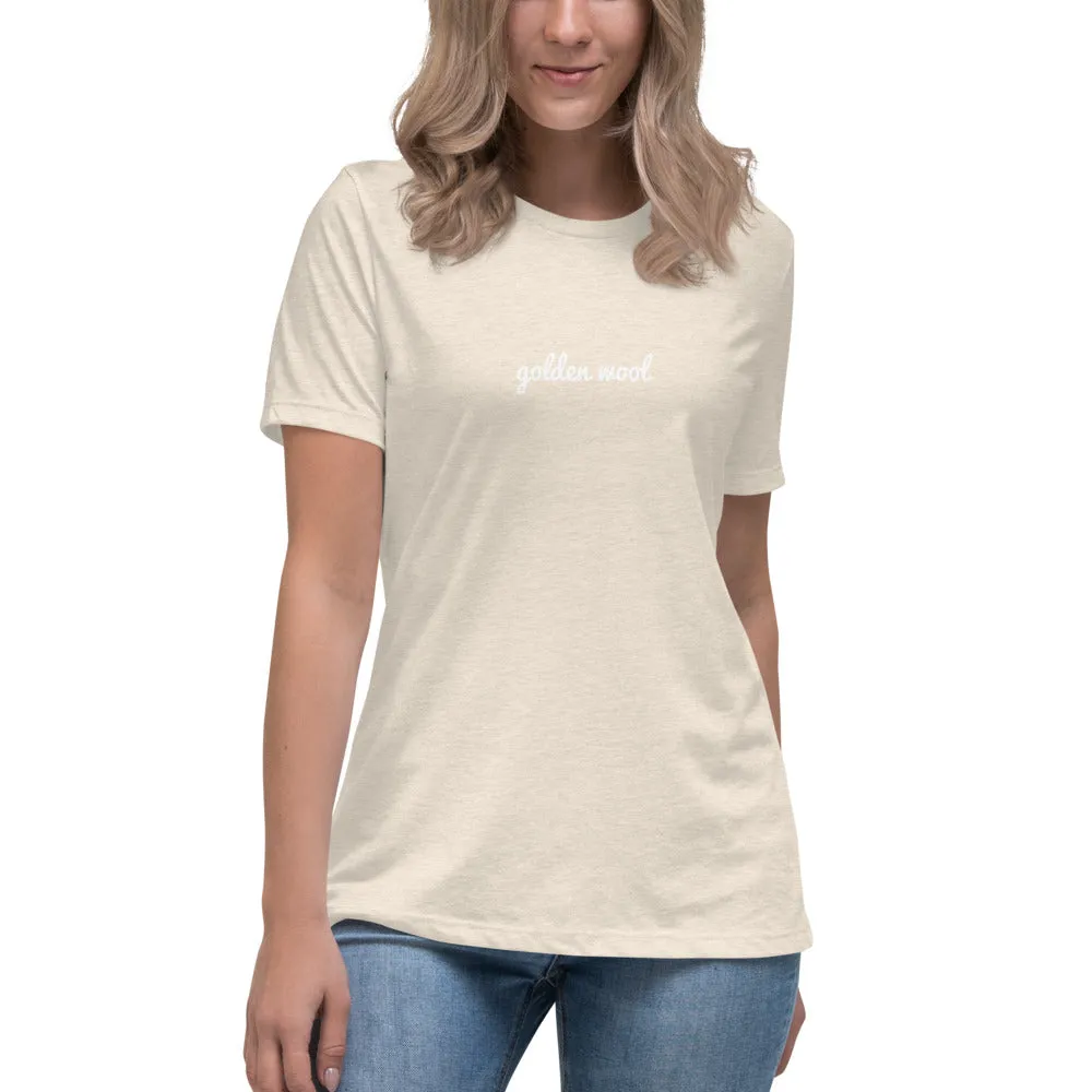 Women's Relaxed Golden Wool T-Shirt