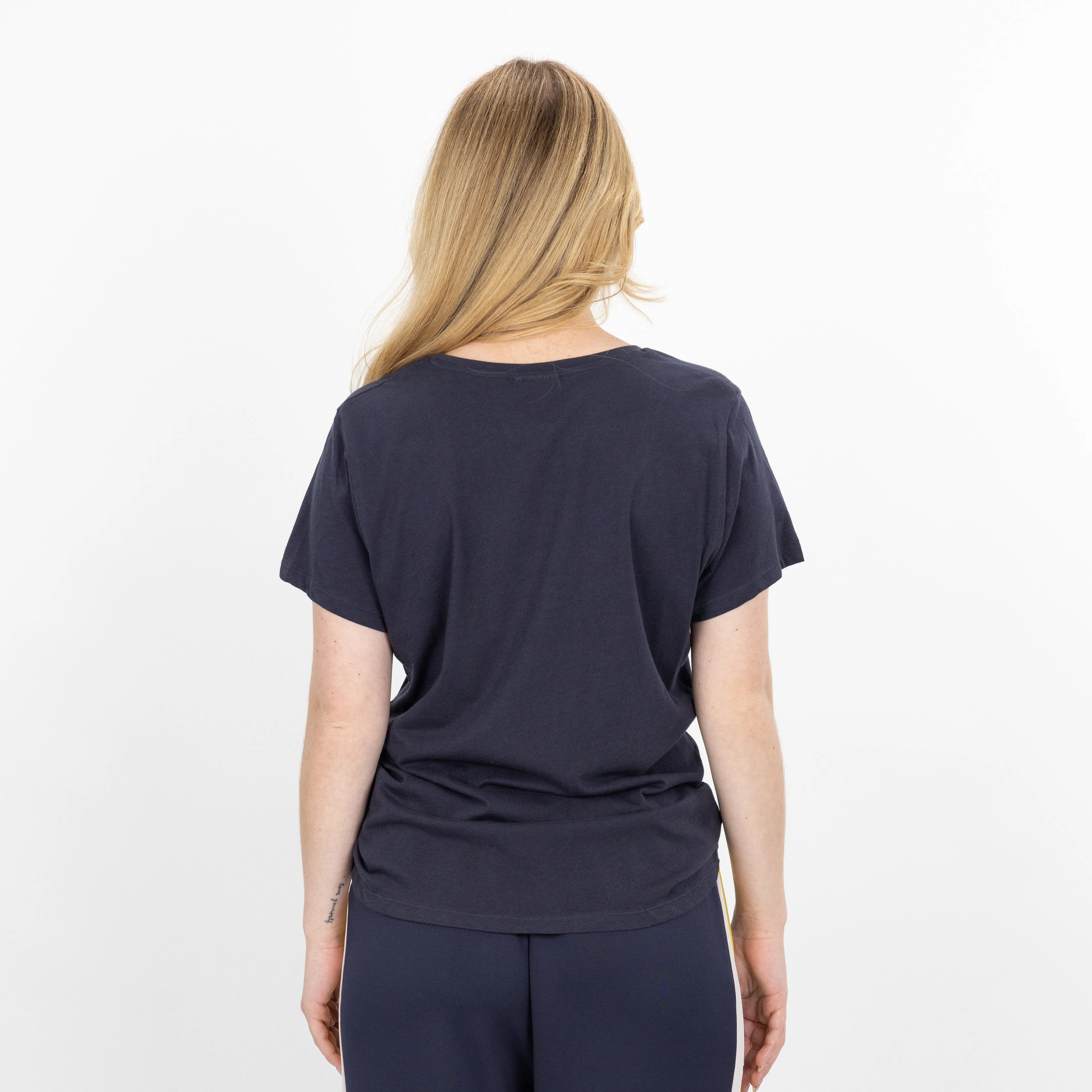 Womens Scoop Neck Tee - Navy Blazer