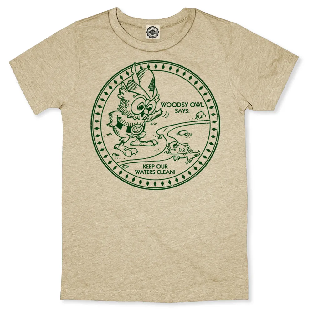 Woodsy Owl "Keep Our Waters Clean" Men's Tee