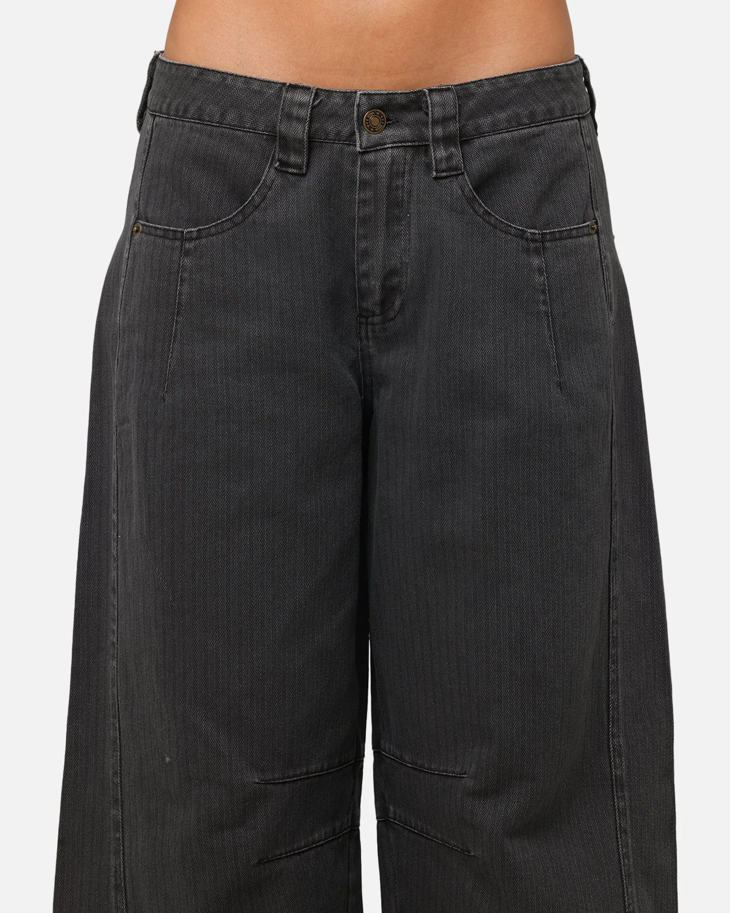 XXIII Women's Barrel Leg Pant Washed Black
