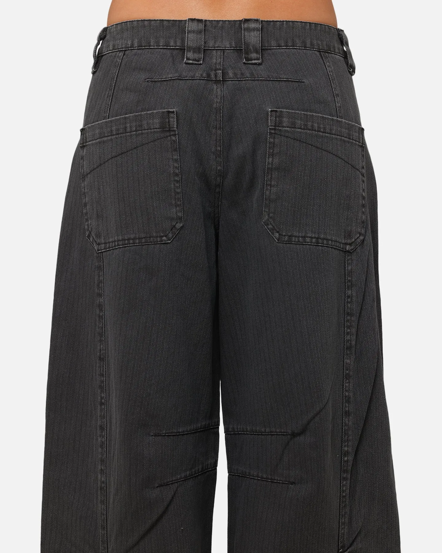 XXIII Women's Barrel Leg Pant Washed Black