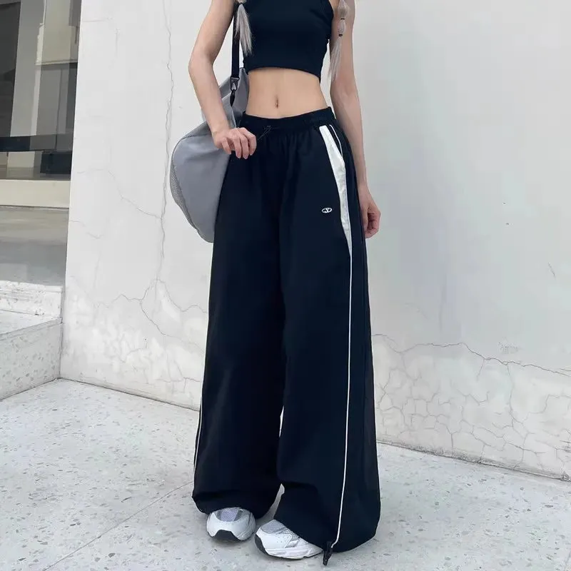 Y2K Baggy Pants High Waist Wide Leg Joggers