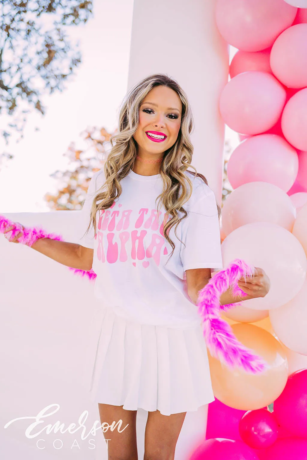 Zeta Tau Alpha PR Monochromatic Heart Tee