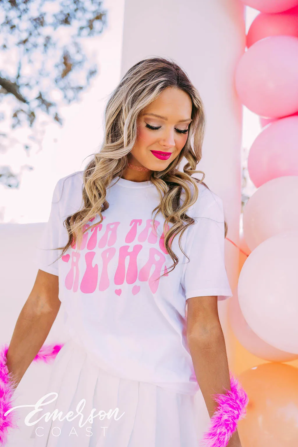 Zeta Tau Alpha PR Monochromatic Heart Tee