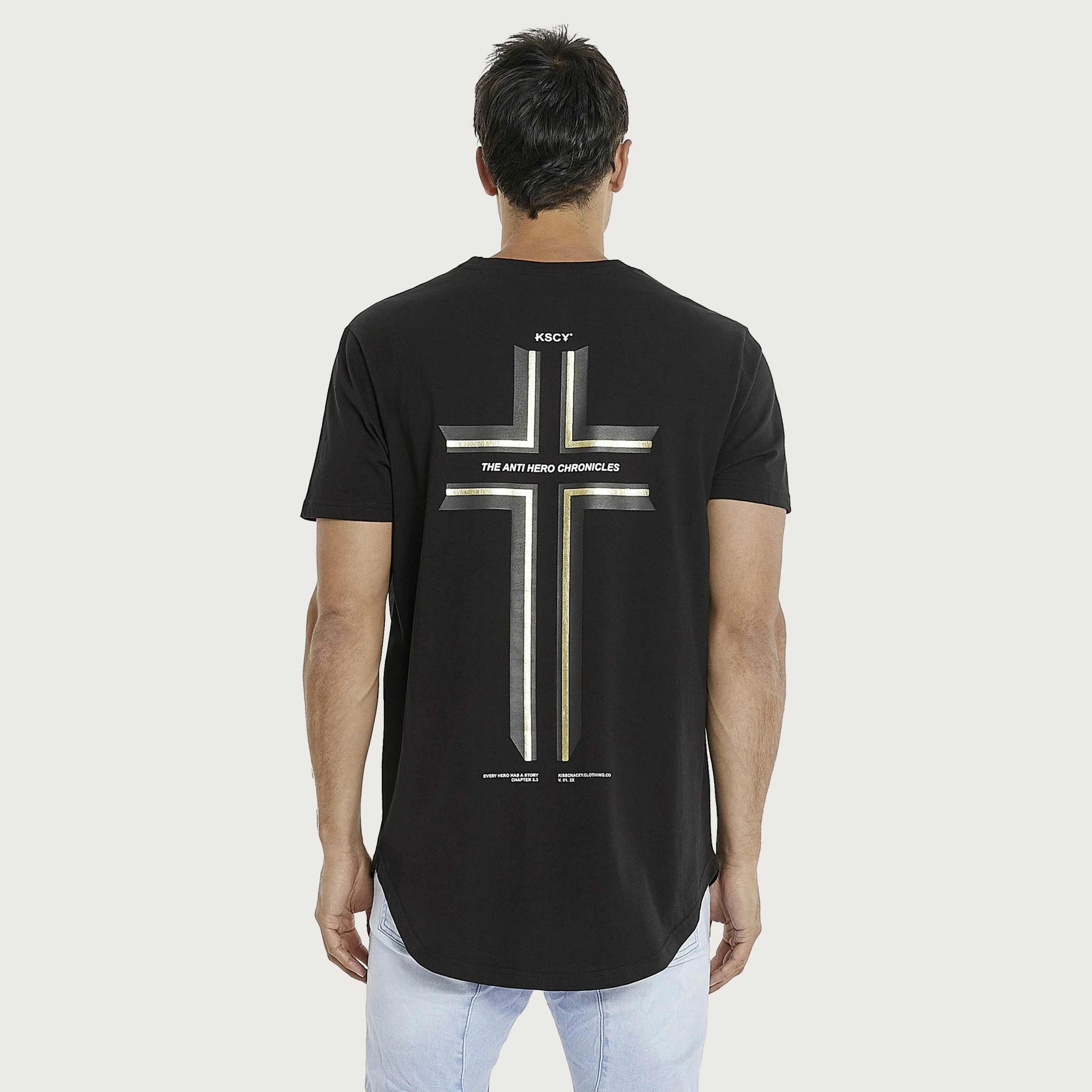Zomp Dual Curved T-Shirt Jet Black