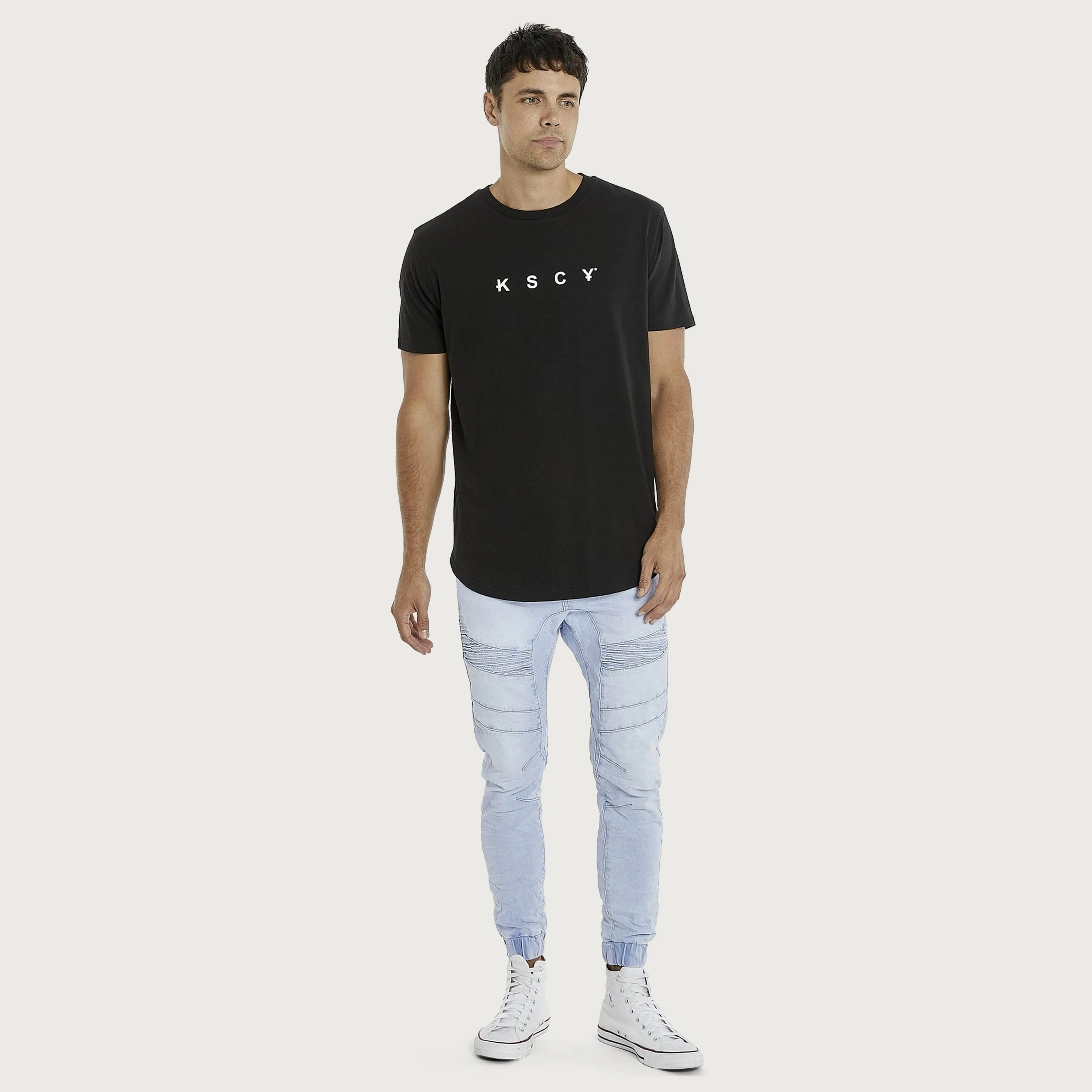 Zomp Dual Curved T-Shirt Jet Black